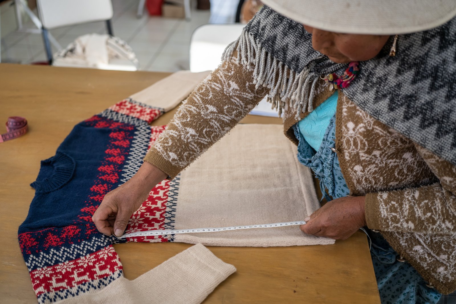 Selección y medición de calidad de fibra de alpaca